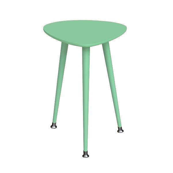 Приставной стол Капля сине-зеленого цвета