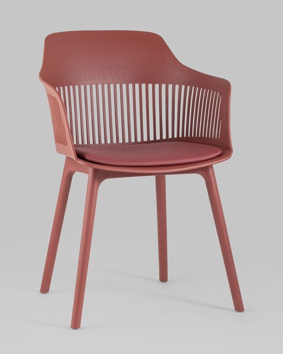 Стул Crocus бордового цвета с подушкой - купить Обеденные стулья по цене 9990.0