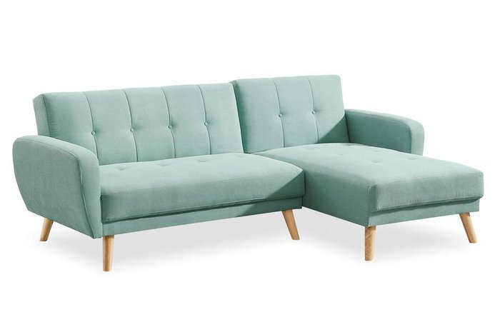 Угловой диван-кровать Christy бирюзового цвета - купить Угловые диваны по цене 41658.0