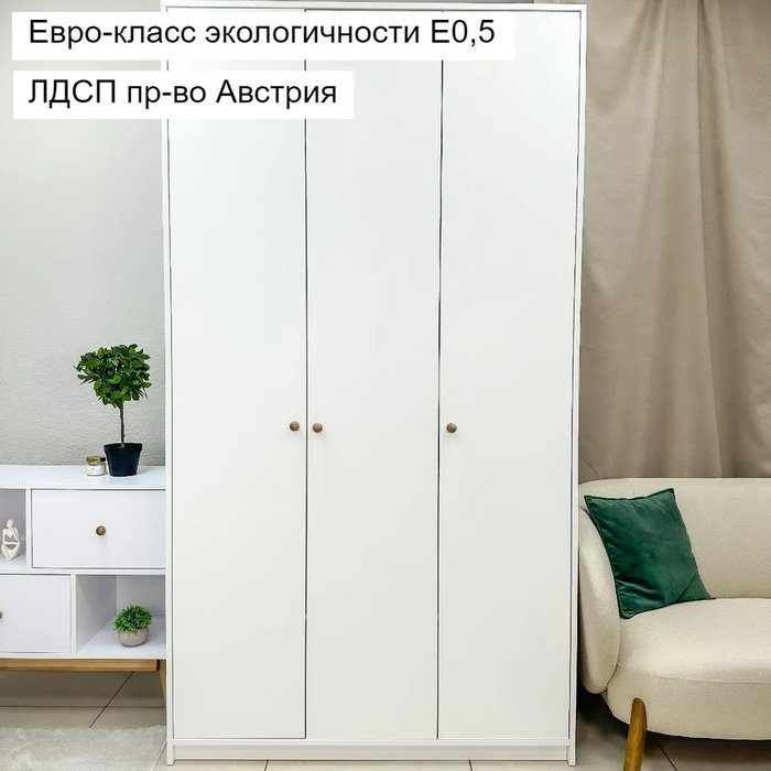 Распашной шкаф белого цвета - купить Шкафы распашные по цене 42480.0