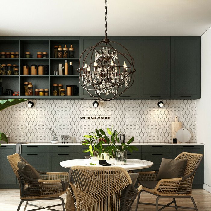 Подвесная люстра Loft IT с прозрачными подвесками - купить Подвесные люстры по цене 70930.0 Подвесная люстра Loft IT с прозрачными подвесками - купить Подвесные люстры по цене 70930.0