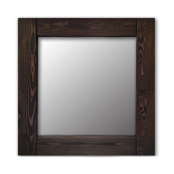 Настенное зеркало Венге 50х65 коричневого цвета - купить Настенные зеркала по цене 13190.0