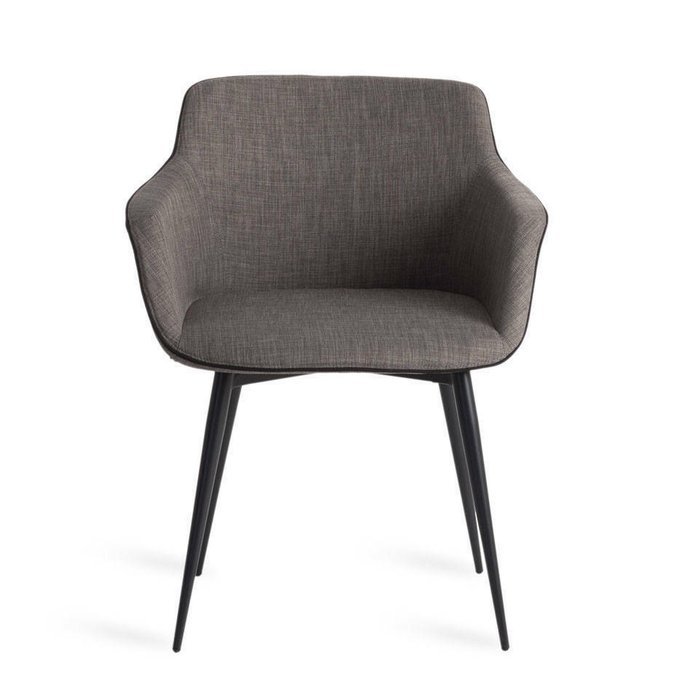 Стул с обивкой из ткани серого цвета - лучшие Обеденные стулья в INMYROOM