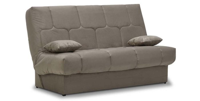 Прямой диван-кровать Вернисаж коричневого цвета