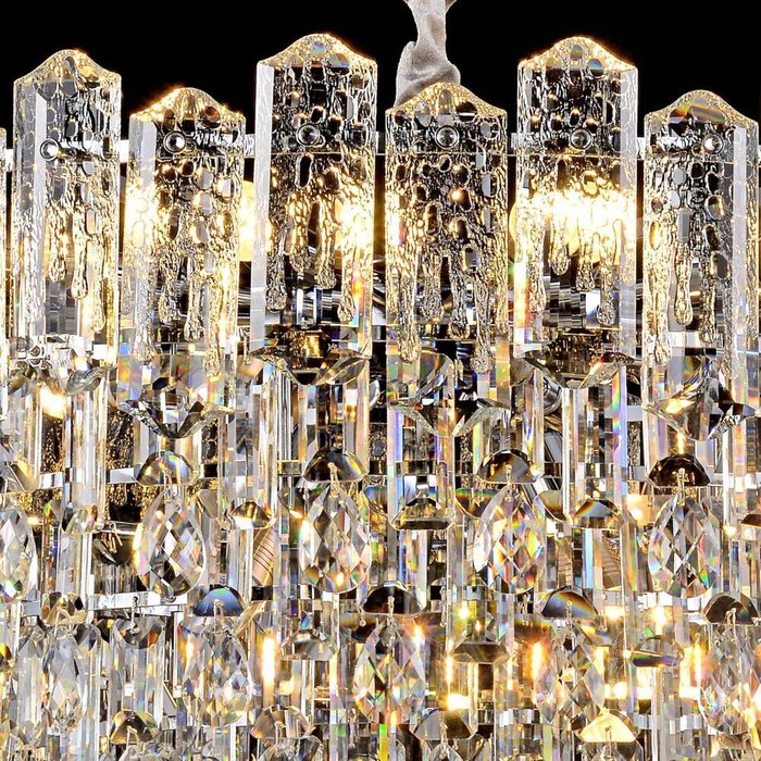 Хрустальная люстра 72380-0.3-800 CH (хрусталь, цвет прозрачный) - купить Потолочные люстры по цене 37010