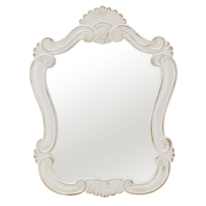 Настенное зеркало в деревянной раме