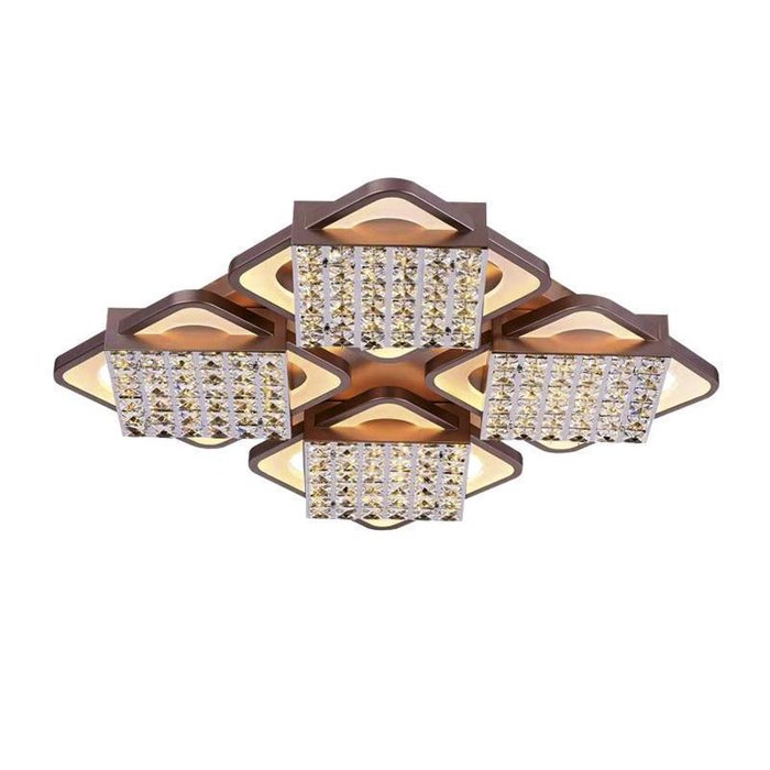 Потолочный светодиодный светильник Modern Acrylic коричневого цвета