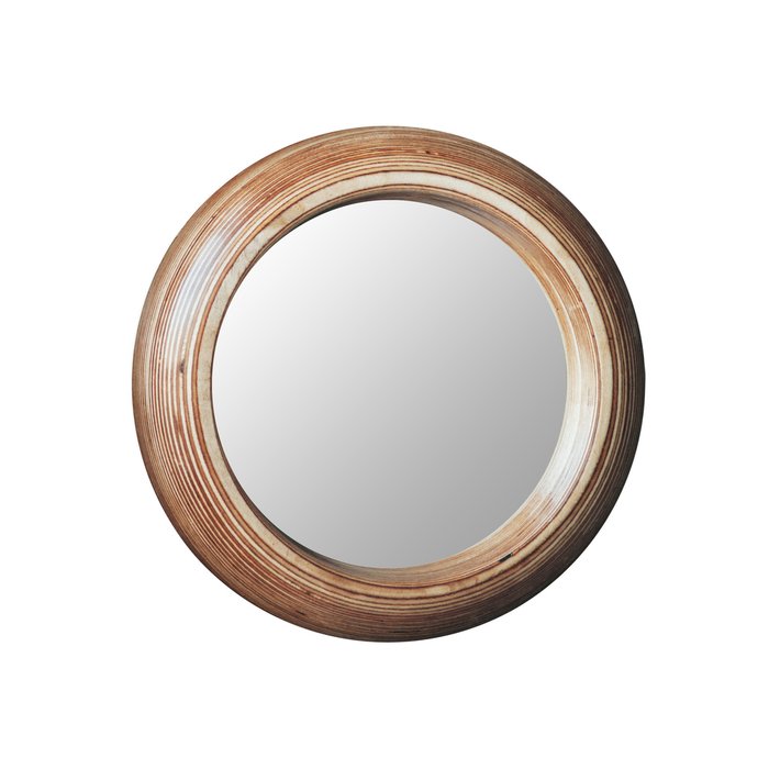 Зеркало Round в деревянной раме - купить Настенные зеркала по цене 17200.0