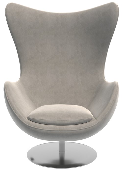 Кресло Egg серого цвета - купить Интерьерные кресла по цене 75000.0