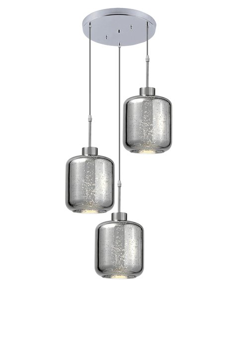 Подвесной светильник Lumina Deco Alacosmo LDP 6811-3 RD CHR Подвесной светильник Lumina Deco Alacosmo LDP 6811-3 RD CHR