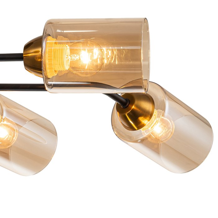 Светильник на штанге Escada 1131/6P E27*60W Black/Gold VERTIGO - лучшие Потолочные люстры в INMYROOM