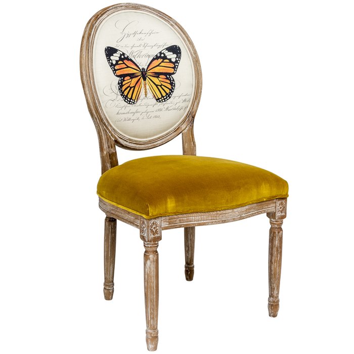 Стул Мисс Клеона с бархатной обивкой - купить Обеденные стулья по цене 32000.0