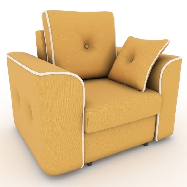 Кресло-кровать Navrik желтого цвета