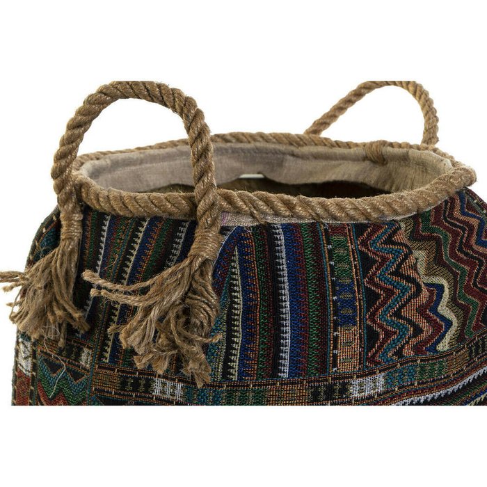 Корзина DKD Home Decor 30 x 30 x 30 cm Натуральное волокно Boho (2 штук) - купить Плетеные корзины по цене 10636.0