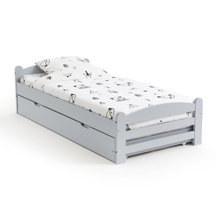 Детская кровать Loan 90x190 серого цвета - лучшие Одноярусные кроватки в INMYROOM