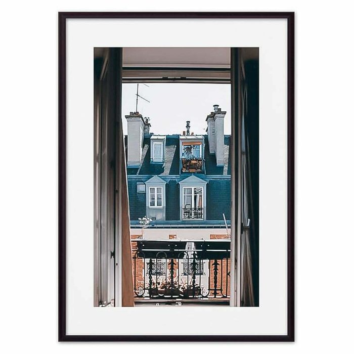 Постер в рамке Окно в Париж 21х30 см