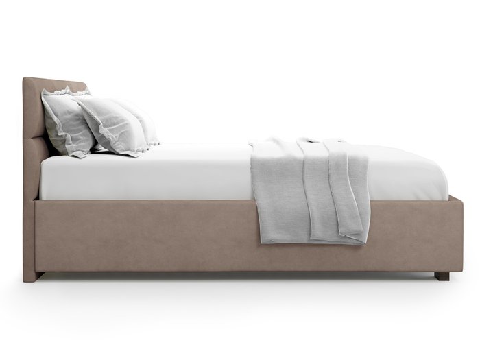 Кровать Bolsena без подъемного механизма 140х200 коричневого цвета - лучшие Кровати для спальни в INMYROOM