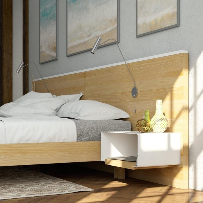 Комплект для спальни Tesla Light 180х200 - лучшие Спальные гарнитуры в INMYROOM