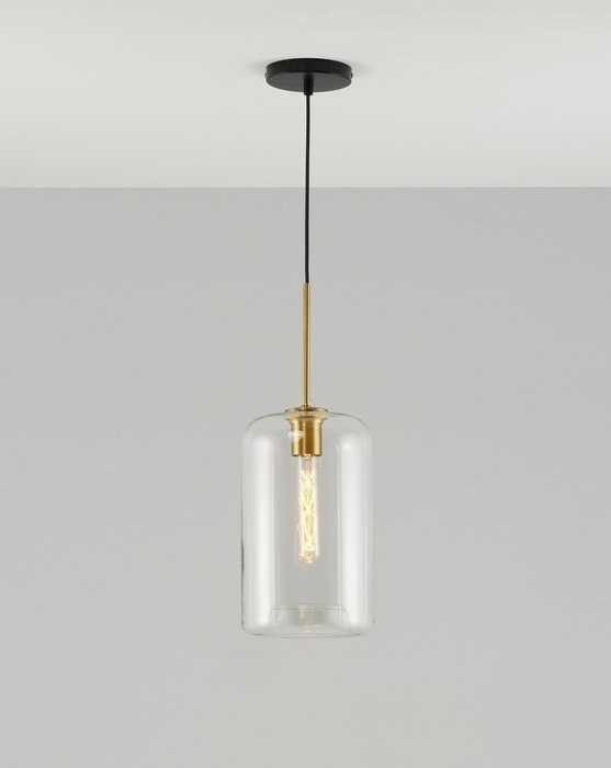 Подвесной светильник Scrum со стеклянным плафоном  - купить Подвесные светильники по цене 6990.0