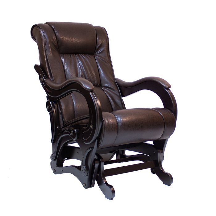 Кресло-глайдер коричневого цвета 