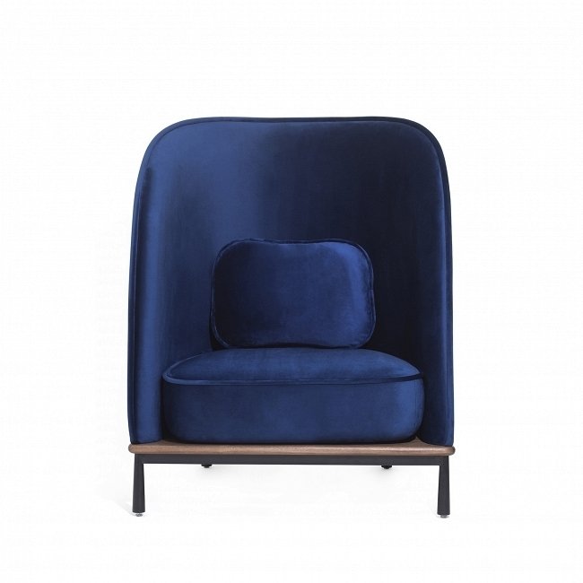 Кресло Arc Highback синего цвета  - лучшие Интерьерные кресла в INMYROOM