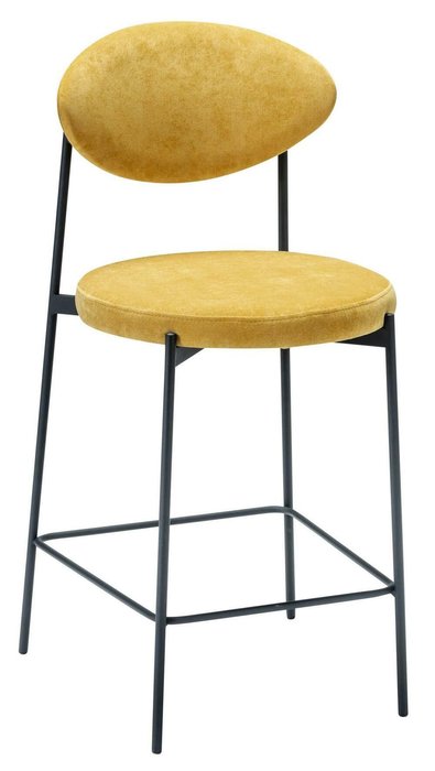 Полубарный стул Gawaii желтого цвета