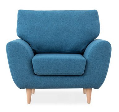 Кресло Алиса голубого цвета - купить Интерьерные кресла по цене 20950.0