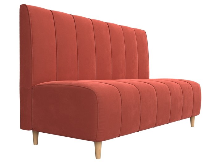 Прямой диван Ральф кораллового цвета - лучшие Прямые диваны в INMYROOM