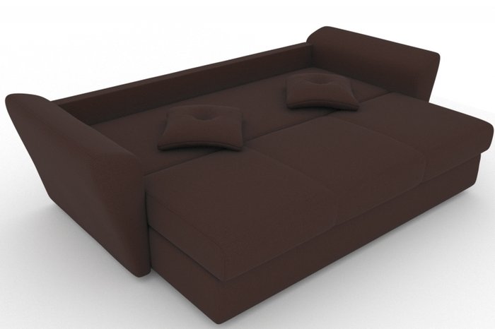 Прямой диван-кровать Neapol коричневого цвета - купить Прямые диваны по цене 16000.0