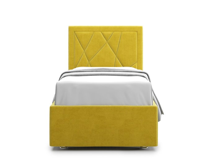 Кровать Premium Milana 3 90х200 желтого цвета с подъемным механизмом - купить Кровати для спальни по цене 60700.0