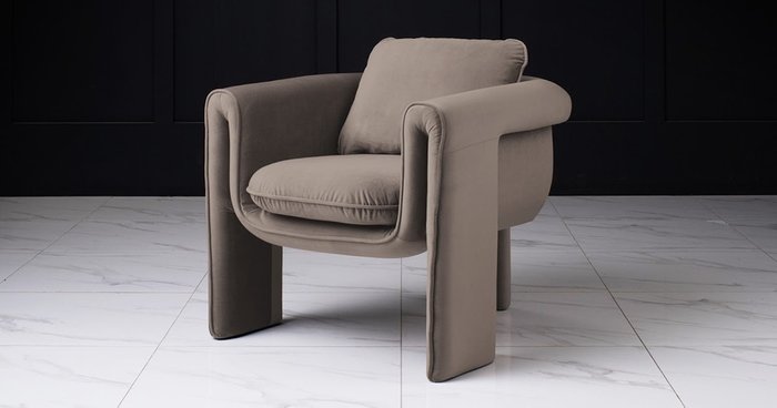 Кресло Whooper темнео-серого цвета - лучшие Интерьерные кресла в INMYROOM