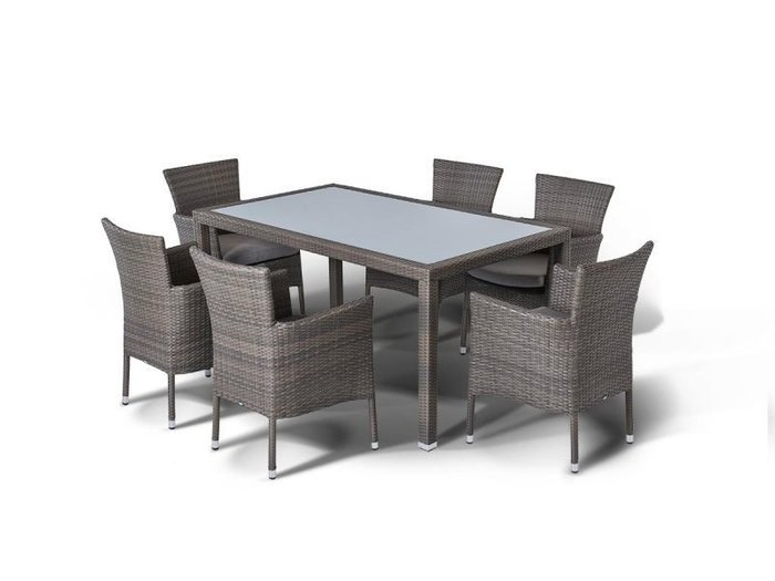 Стол Милан серо - коричневого цвета - купить Садовые столы по цене 41538.0