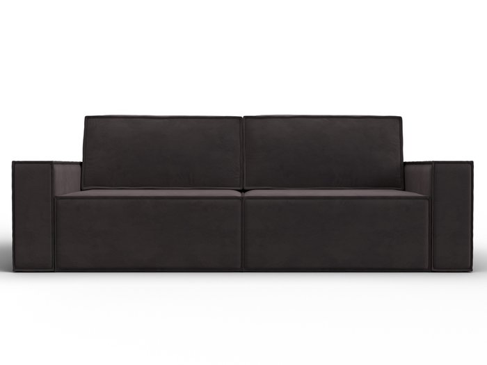 Прямой диван-кровать Куба коричневого цвета - купить Прямые диваны по цене 71990