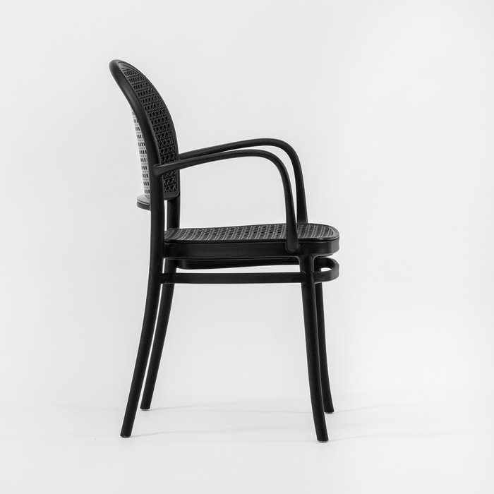 Стул Довиль черного цвета - лучшие Садовые стулья в INMYROOM