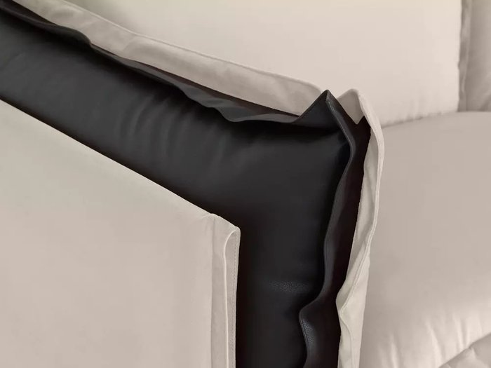 Диван Barcelona бежево-черного цвета - лучшие Прямые диваны в INMYROOM