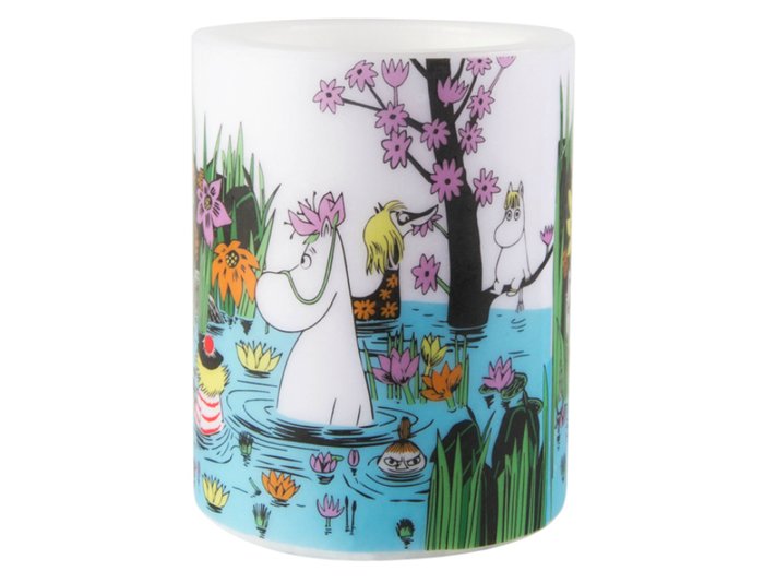 Свеча Moomin На пруду из парафина Свеча Moomin На пруду из парафина