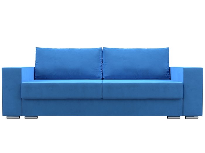 Прямой диван-кровать Исланд голубого цвета - купить Прямые диваны по цене 51999.0