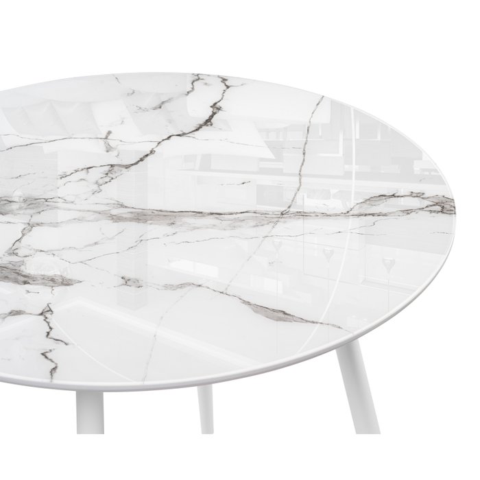 Обеденный стол Абилин белого цвета - лучшие Обеденные столы в INMYROOM