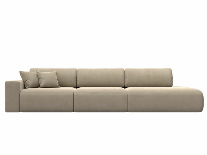 Диван-кровать Лига 036 Модерн Лонг бежевого цвета с левым подлокотником - купить Прямые диваны по цене 98999.0