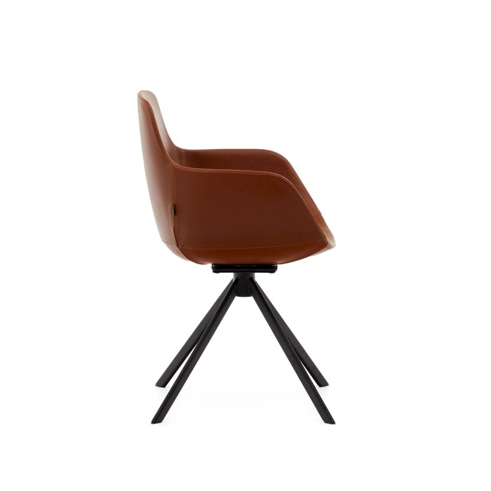 Стул вращающийся Tissiana коричневого цвета - лучшие Офисные кресла в INMYROOM