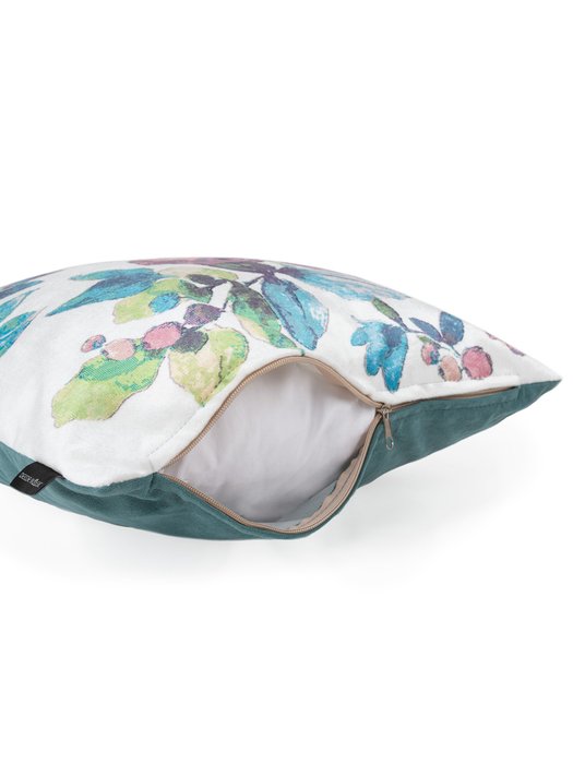 Декоративная подушка Aquarel с цветочным принтом - купить Декоративные подушки по цене 1368.0