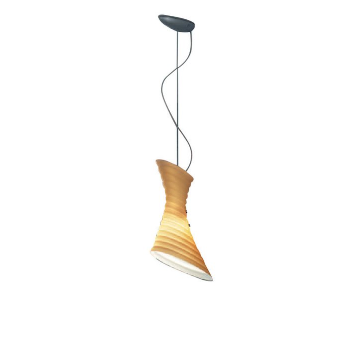 Подвесной светильник Vistosi TWISTER из муранского стекла цвета топаз
