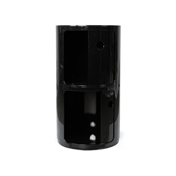 Тумба двухдверная черного цвета - купить Прикроватные тумбы по цене 12678.0