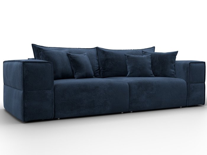 Диван-кровать Лига-058 темно-синего цвета Диван-кровать Лига-058 темно-синего цвета