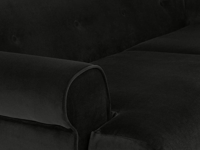 Диван Italia черного цвета - лучшие Прямые диваны в INMYROOM