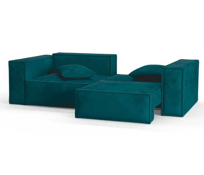 Диван-кровать из велюра Ли Рой темно-зеленого цвета - лучшие Прямые диваны в INMYROOM