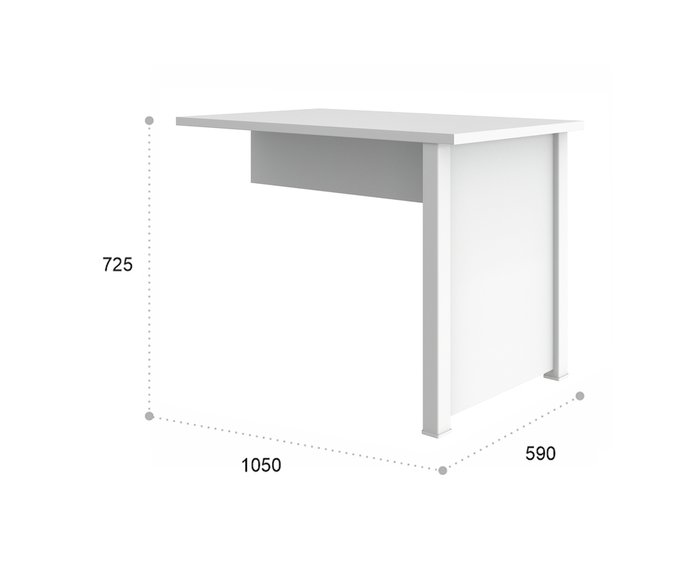 Стол письменный Изабель белого цвета - купить Письменные столы по цене 36130.0