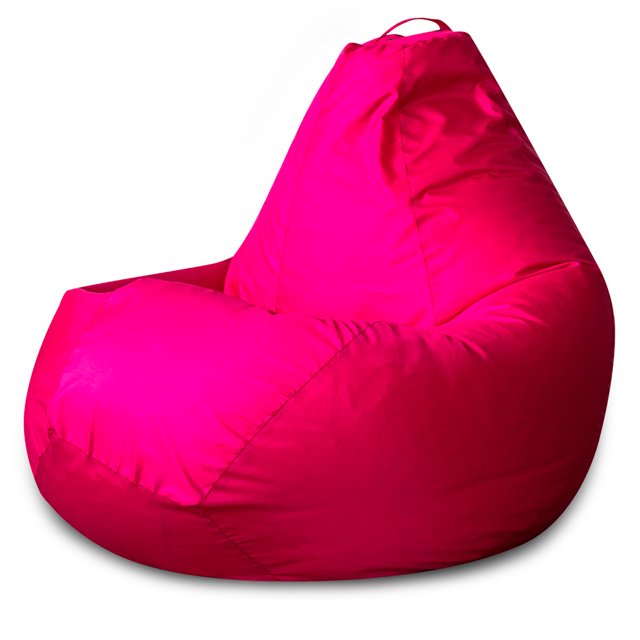 Кресло-мешок Груша L в обивке из ткани оксфорд темно-розового цвета  - купить Бескаркасная мебель по цене 1790.0