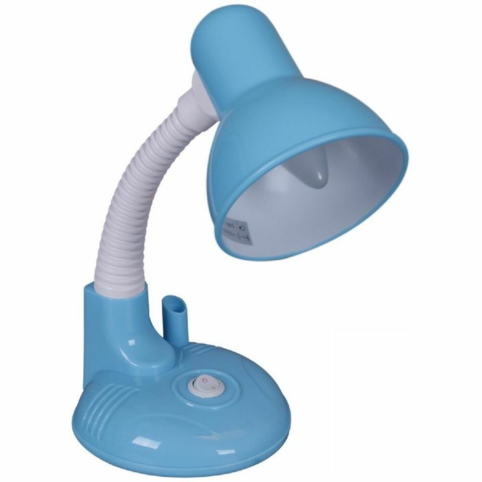Настольная лампа 02317-0.7-01 BL (пластик, цвет голубой) - купить Рабочие лампы по цене 1010.0