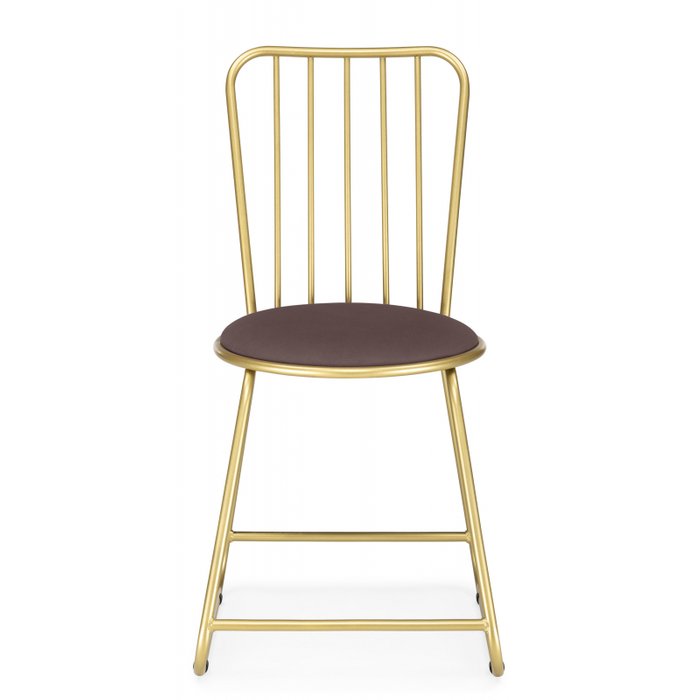 Стул Лирион коричнево-золотого цвета - купить Обеденные стулья по цене 2890.0